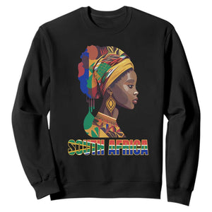 South African Women Sweatshirt South Africa Pride Black Africans Coloureds TS02 Black Printyourwear