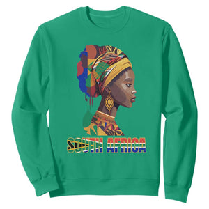 South African Women Sweatshirt South Africa Pride Black Africans Coloureds TS02 Irish Green Printyourwear