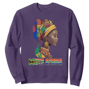 South African Women Sweatshirt South Africa Pride Black Africans Coloureds TS02 Purple Printyourwear