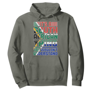 Flag It's A South African Thing You Wouldn't Understand Funny Hoodie TS02 Military Green Printyourwear