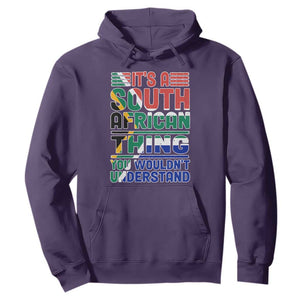 Flag It's A South African Thing You Wouldn't Understand Funny Hoodie TS02 Purple Printyourwear