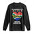 Funny South Africa Long Sleeve Shirt I'm Married To A South African Nothing Scares Me TS02 Black Print Your Wear