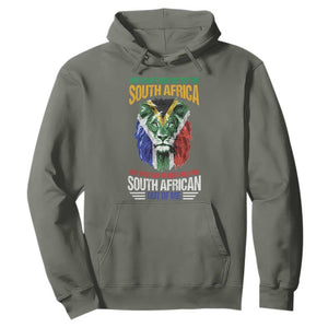 South Africa Pride Hoodie You Can Never Take The South African Out Of Me TS02 Military Green Printyourwear