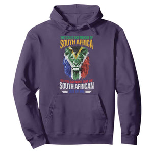 South Africa Pride Hoodie You Can Never Take The South African Out Of Me TS02 Purple Printyourwear