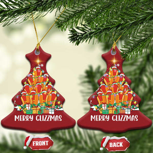 Merry Glizzmas Christmas Ornament Funny Hotdog Christmas Tree TS02 Christmas Tree Red Print Your Wear