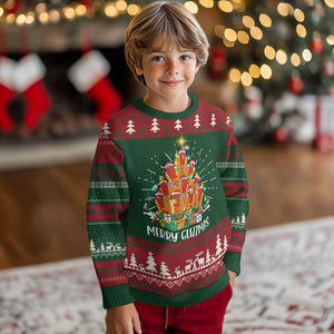Merry Glizzmas Ugly Christmas Sweater Funny Hotdog Christmas Tree TS02 Christmas Print Your Wear