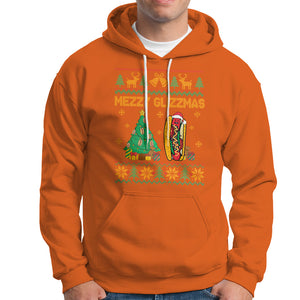 Merry Glizzmas Hoodie Funny Hotdog Xmas Tree Hot Ugly Christmas TS02 Orange Printyourwear