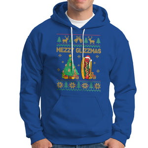 Merry Glizzmas Hoodie Funny Hotdog Xmas Tree Hot Ugly Christmas TS02 Royal Blue Printyourwear