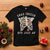 Skeleton Christmas T Shirt Dead Inside But Jolly AF Xmas Vibe TS02 Black Printyourwear