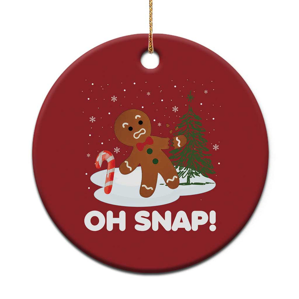 Gingerbread Christmas Ornament Oh Snap Funny Christmas Cookie Baking Squad TS02 Print Your Wear