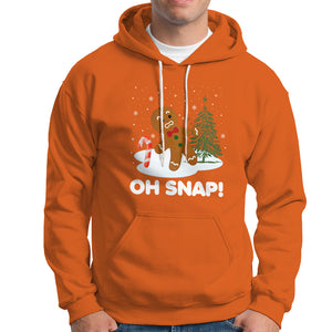 Gingerbread Hoodie Oh Snap Funny Christmas Cookie Baking Squad TS02 Orange Printyourwear