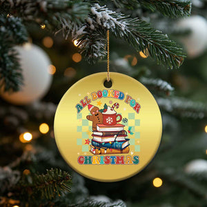 Reading Christmas Christmas Ornament All Booked For Xmas Books and Cocoa Lover TS02 Print Your Wear