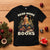 Reading Gingerbread T Shirt Read More Books Funny Christmas Teacher Student Book Lovers TS02 Black Printyourwear