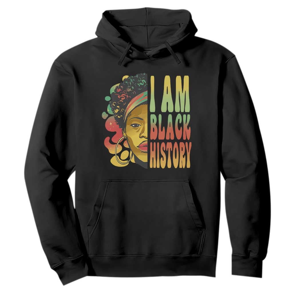 I Am Black History Month Hoodie African American Pride Black Woman TS02 Black Printyourwear