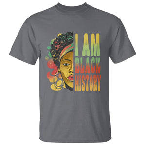 I Am Black History Month T Shirt African American Pride Black Woman TS02 Charcoal Printyourwear