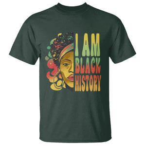 I Am Black History Month T Shirt African American Pride Black Woman TS02 Dark Forest Green Printyourwear