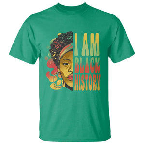 I Am Black History Month T Shirt African American Pride Black Woman TS02 Irish Green Printyourwear