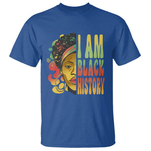 I Am Black History Month T Shirt African American Pride Black Woman TS02 Royal Blue Printyourwear