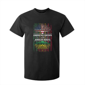 African American Pride T Shirt For Kid American Grown With African Roots African American Flag Tree TS02 Black Print Your Wear