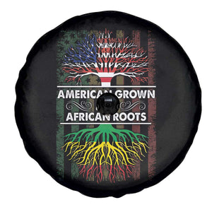 African American Pride Spare Tire Cover American Grown With African Roots African American Flag Tree TS02 Print Your Wear