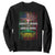 African American Pride Sweatshirt American Grown With African Roots African American Flag Tree TS02 Black Print Your Wear