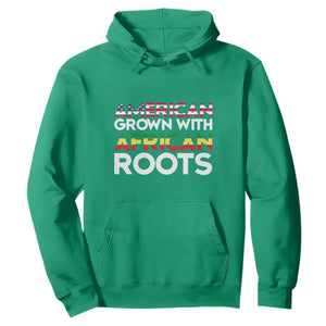 Black History Month Hoodie American Grown With African Roots American Flag TS02 Irish Green Printyourwear