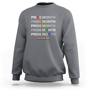 Pride Month Demon Sweatshirt LGBT History Month LGBTQ Support TS02 Charcoal Printyourwear