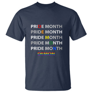 Pride Month Demon T Shirt LGBT History Month LGBTQ Support TS02 Navy Printyourwear