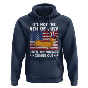 Funny 4th Of July Hot Dog Hoodie Until My Wiener Comes Out USA Party Indepdence Day TS02 Navy Print Your Wear