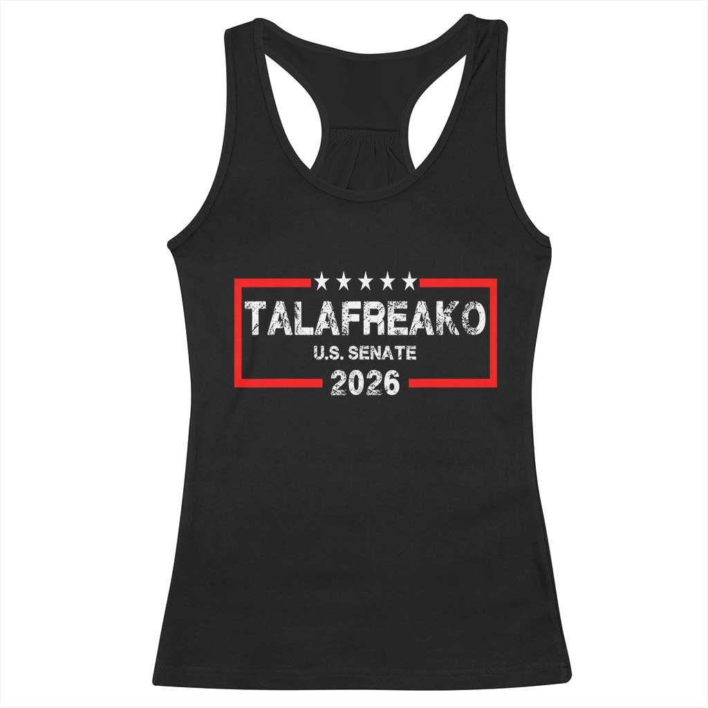 Talafreako U.S. Senate 2026 Racerback Tank Top James Talarico Voter Political Supporter TS02 Black Print Your Wear