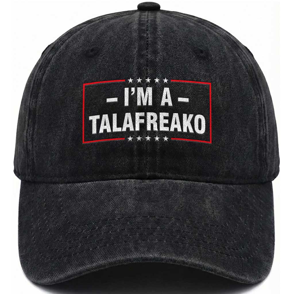 I'm A Talafreako Patriotic Voter Washed Cotton Baseball Cap James Talarico Political Supporter Election Box Graphic TS02 Print Your Wear