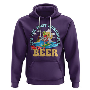 Funny Christmas in July Drinking Hoodie It's The Most Wonderful Time For A Beer TS02 Purple Printyourwear