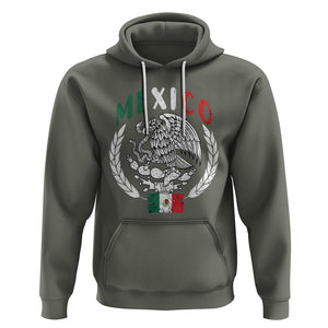 Mexican Flag Eagle Hoodie Viva Mexico Latino Hispanic Heritage TS02 Military Green Printyourwear