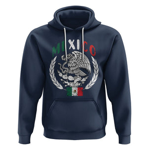 Mexican Flag Eagle Hoodie Viva Mexico Latino Hispanic Heritage TS02 Navy Printyourwear