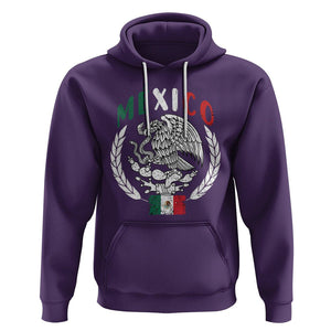 Mexican Flag Eagle Hoodie Viva Mexico Latino Hispanic Heritage TS02 Purple Printyourwear