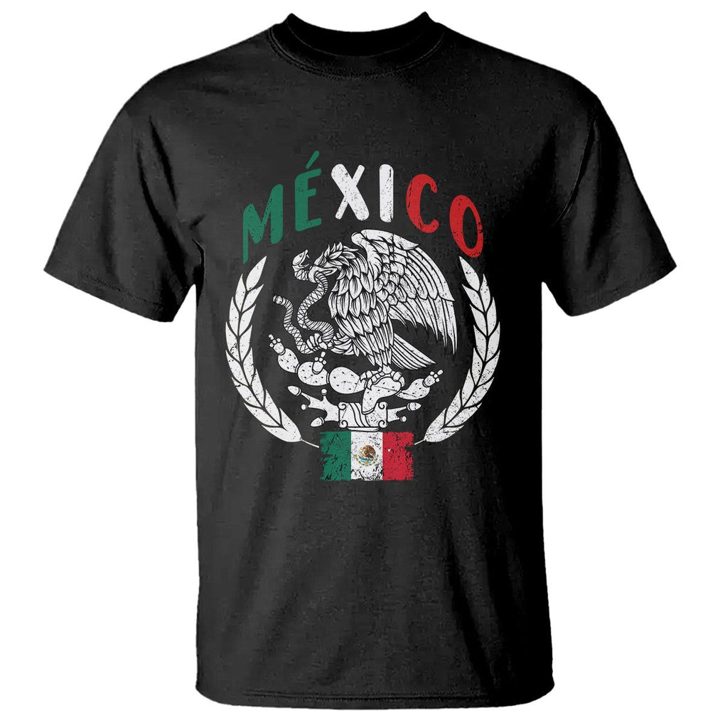 Mexican Flag Eagle T Shirt Viva Mexico Latino Hispanic Heritage TS02 Black Printyourwear