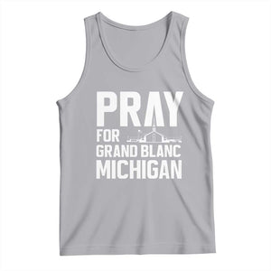 Pray for Grand Blanc Michigan Tank Top Faith and Community Support TS02 Athletic Heather Print Your Wear