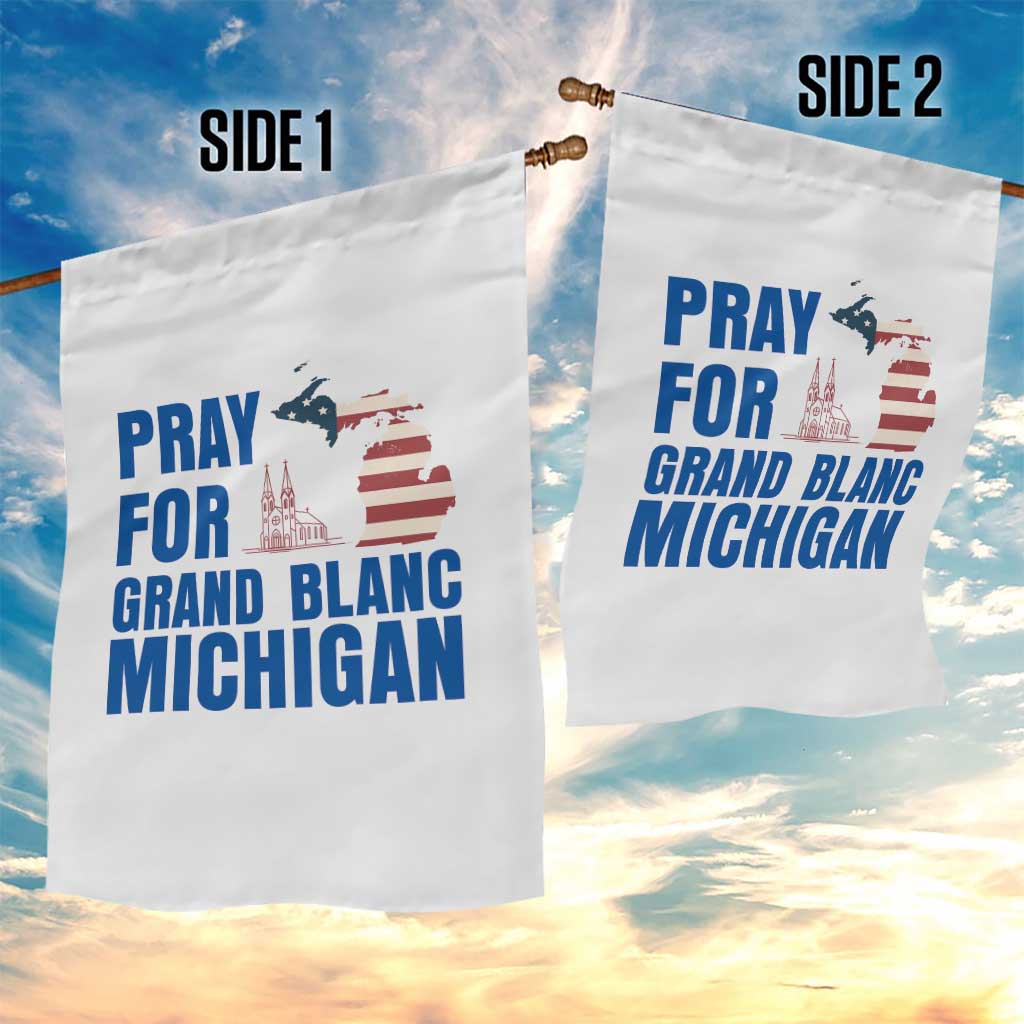 Pray for Grand Blanc Michigan Garden Flag American Flag Christian Support TS02 Print Your Wear