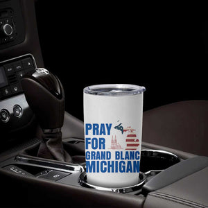 Pray for Grand Blanc Michigan Tumbler Cup American Flag Christian Support TS02 Print Your Wear