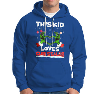 Funny Christmas Hoodie This Kid Loves Xmas Skeleton Heart TS02 Royal Blue Printyourwear