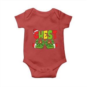 Christmas Couples Baby Onesie Chestnuts Xmas Matching Family Funny Chest Skeleton TS02 Red Print Your Wear