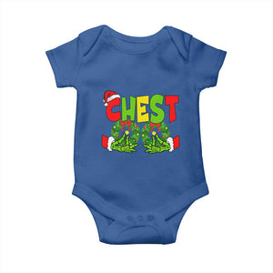 Christmas Couples Baby Onesie Chestnuts Xmas Matching Family Funny Chest Skeleton TS02 Royal Blue Print Your Wear