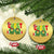 Christmas Couples Christmas Ornament Chestnuts Xmas Matching Family Funny Chest Skeleton TS02 Circle Gold Print Your Wear