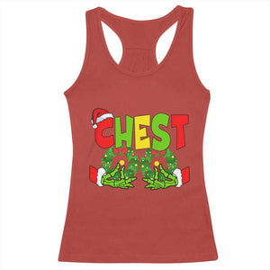 Christmas Couples Racerback Tank Top Chestnuts Xmas Matching Family Funny Chest Skeleton TS02 Red Print Your Wear