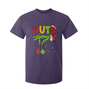 Christmas Couples T Shirt For Kid Chestnuts Xmas Matching Family Funny Nuts Skeleton TS02 Purple Print Your Wear