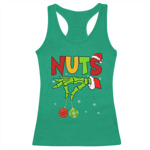 Christmas Couples Racerback Tank Top Chestnuts Xmas Matching Family Funny Nuts Skeleton TS02 Irish Green Print Your Wear