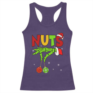 Christmas Couples Racerback Tank Top Chestnuts Xmas Matching Family Funny Nuts Skeleton TS02 Purple Print Your Wear