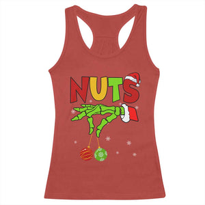 Christmas Couples Racerback Tank Top Chestnuts Xmas Matching Family Funny Nuts Skeleton TS02 Red Print Your Wear