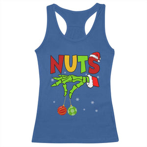 Christmas Couples Racerback Tank Top Chestnuts Xmas Matching Family Funny Nuts Skeleton TS02 Royal Blue Print Your Wear