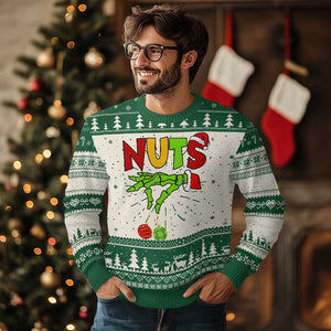 Christmas Couples Ugly Christmas Sweater Chestnuts Xmas Matching Family Funny Nuts Skeleton TS02 Green Print Your Wear